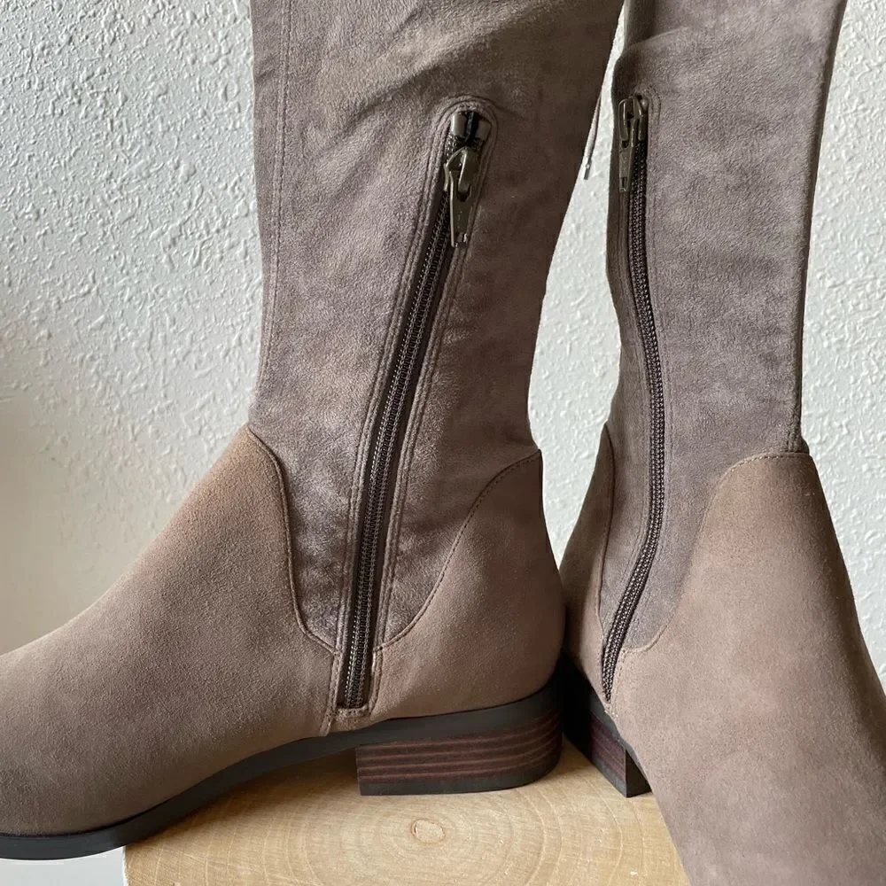 NIB Soul Society Mushroom Brown Ravena Knee Boots Size 8M